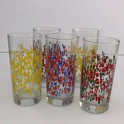 Set of 5 antique glasses