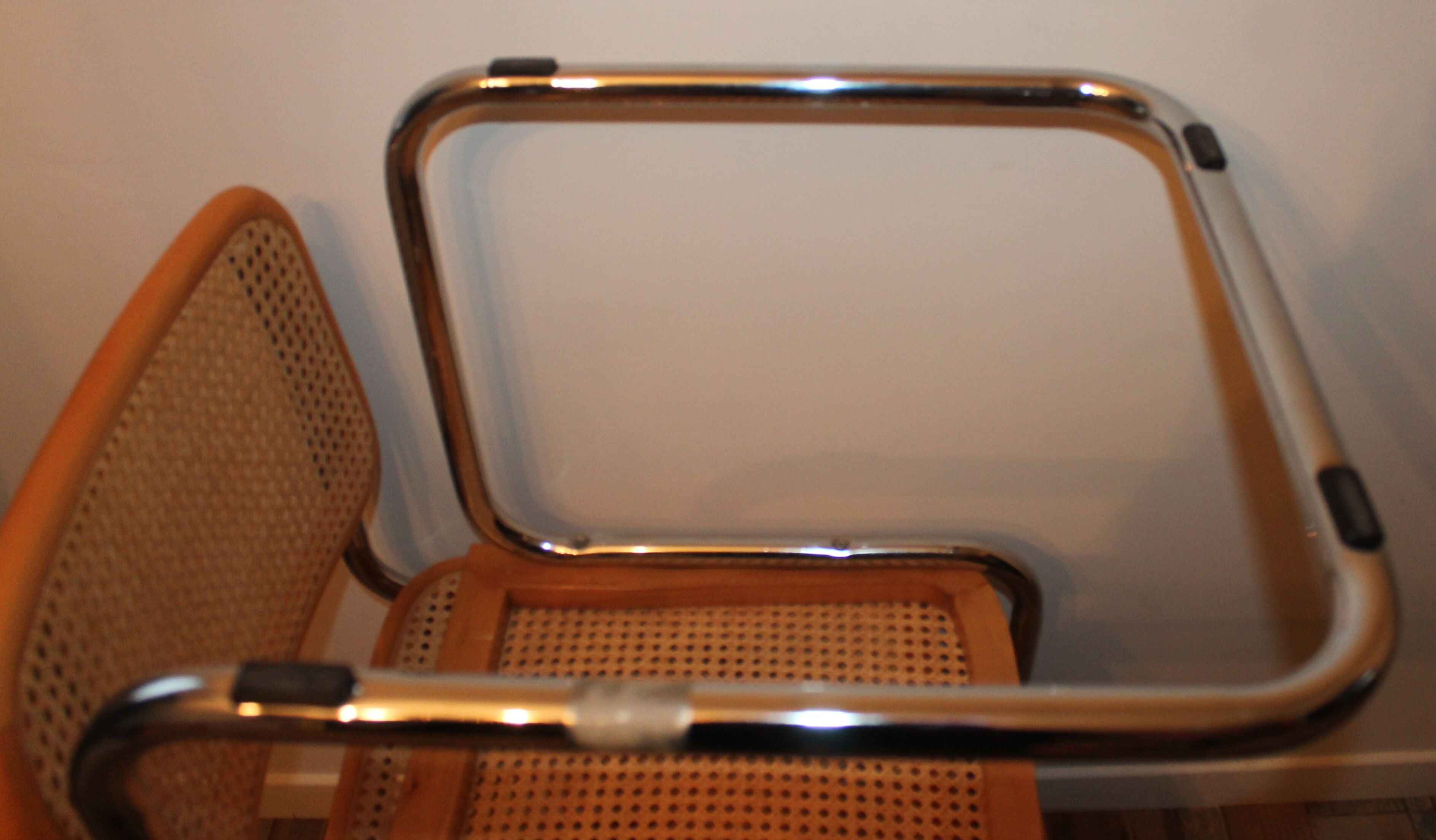 Lot de 4 chaises Cesca B32 par Marcel Breuer