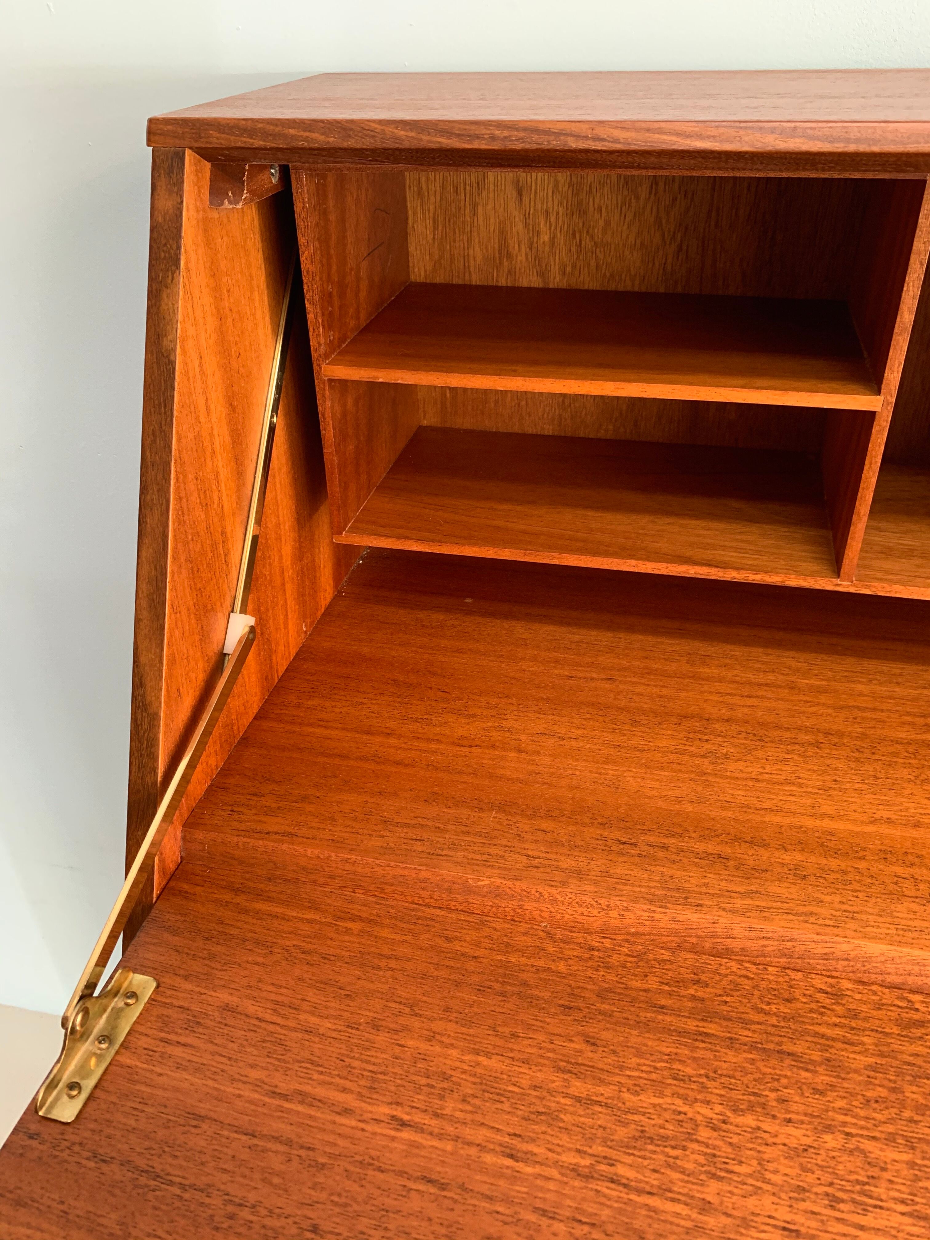 Vintage teak danish secretaire