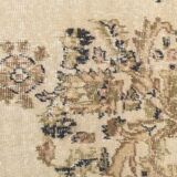 7x9 Cream & Green Floral Pattern Vintage Area Rug, 202x278Cm