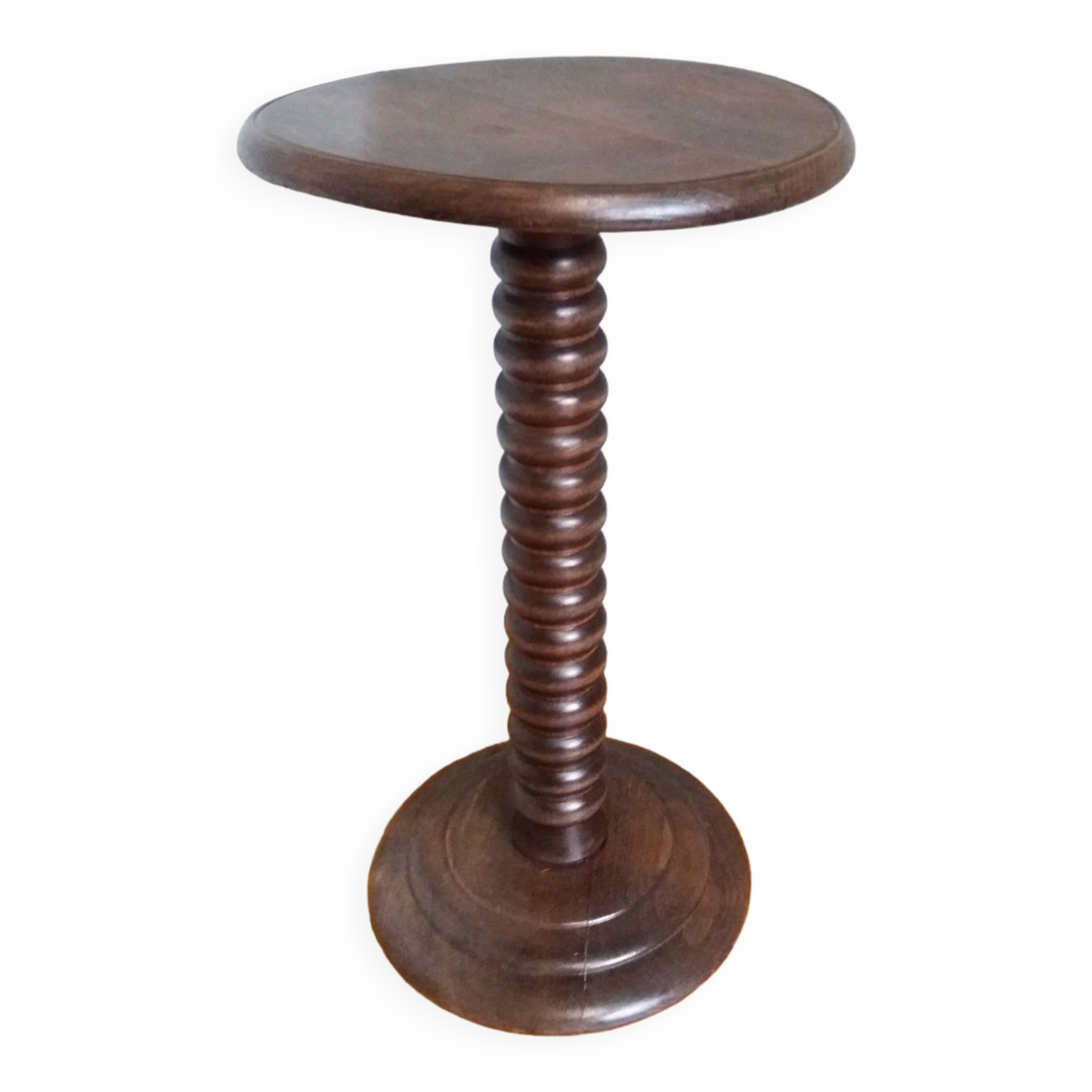 Art Deco ringed turned wood harness