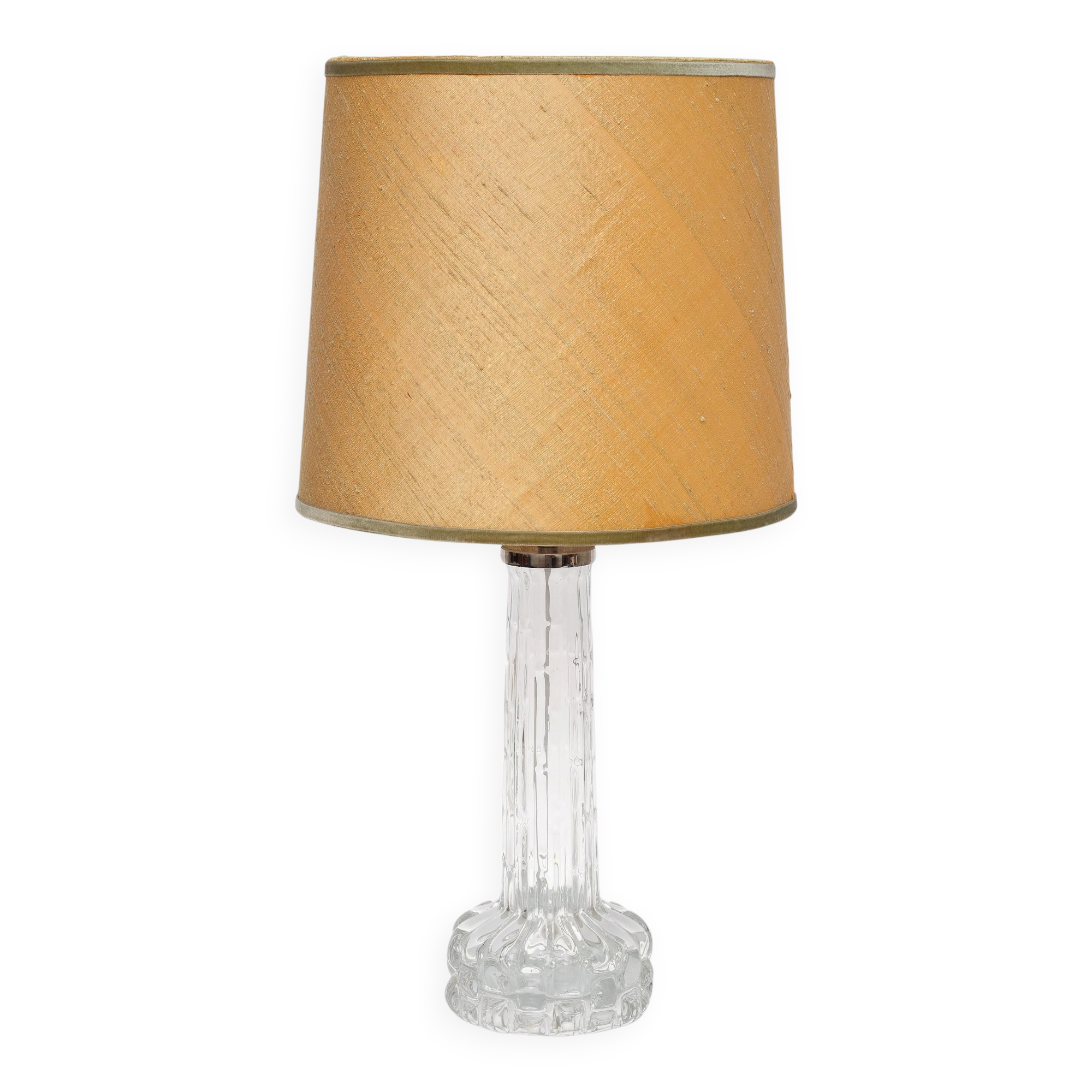 Carl Fagerlund for Orrefors, table lamp model in glass "RD", Sweden 1960