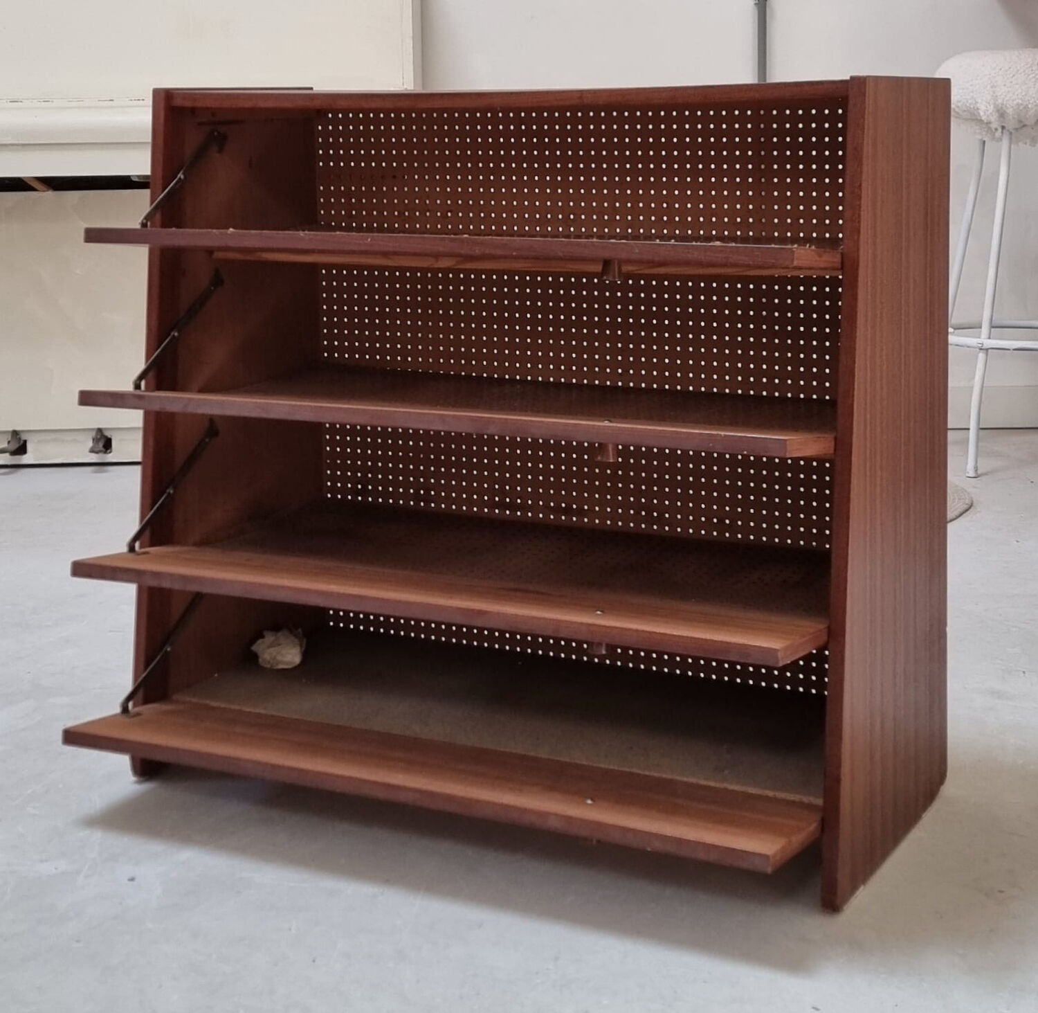 Mid-century shoe cabinet