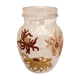 Art Nouveau Legras vase enamelled chrysanthemums