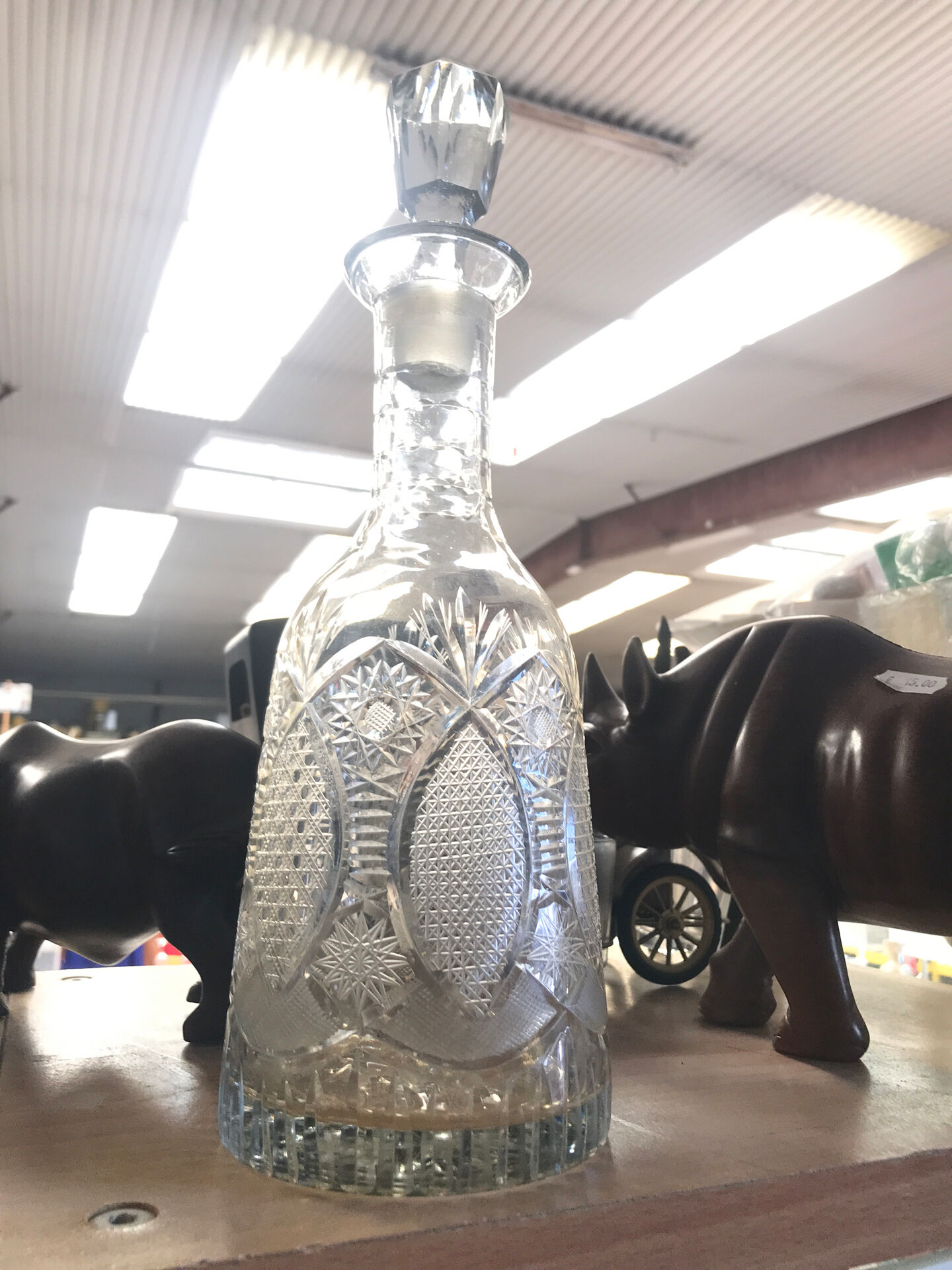 Crystal liqueur decanter