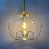 Lampe pendentif en verre vintage Doria Leuchten