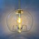 Vintage glass pendant lamp Doria Leuchten