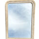 Antique mirror beveled glass Louis Philippe patinated 62x86cm