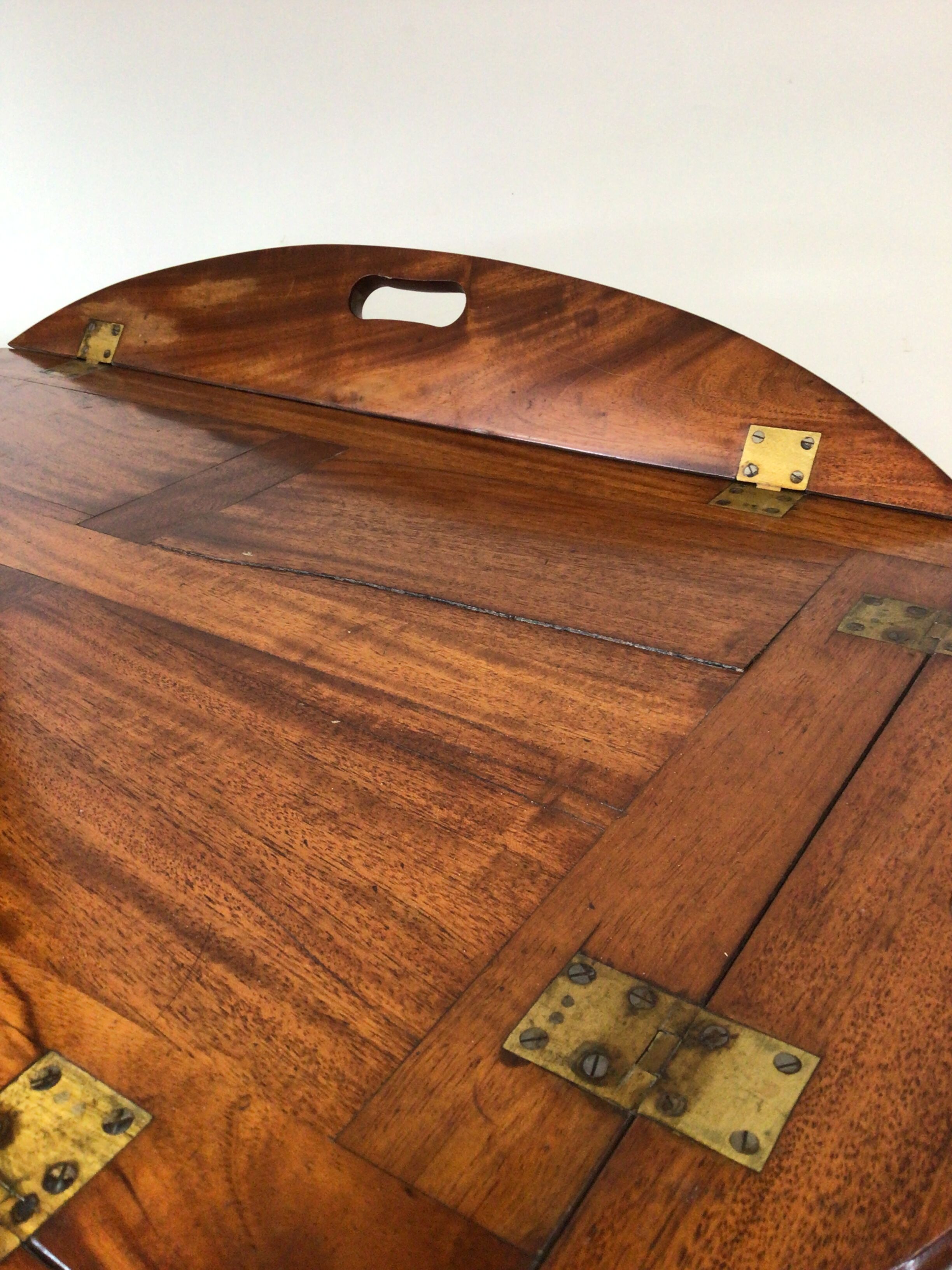 Marine coffee table mahogany "butler" top