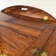 Table basse de marine plateau « butler » acajou
