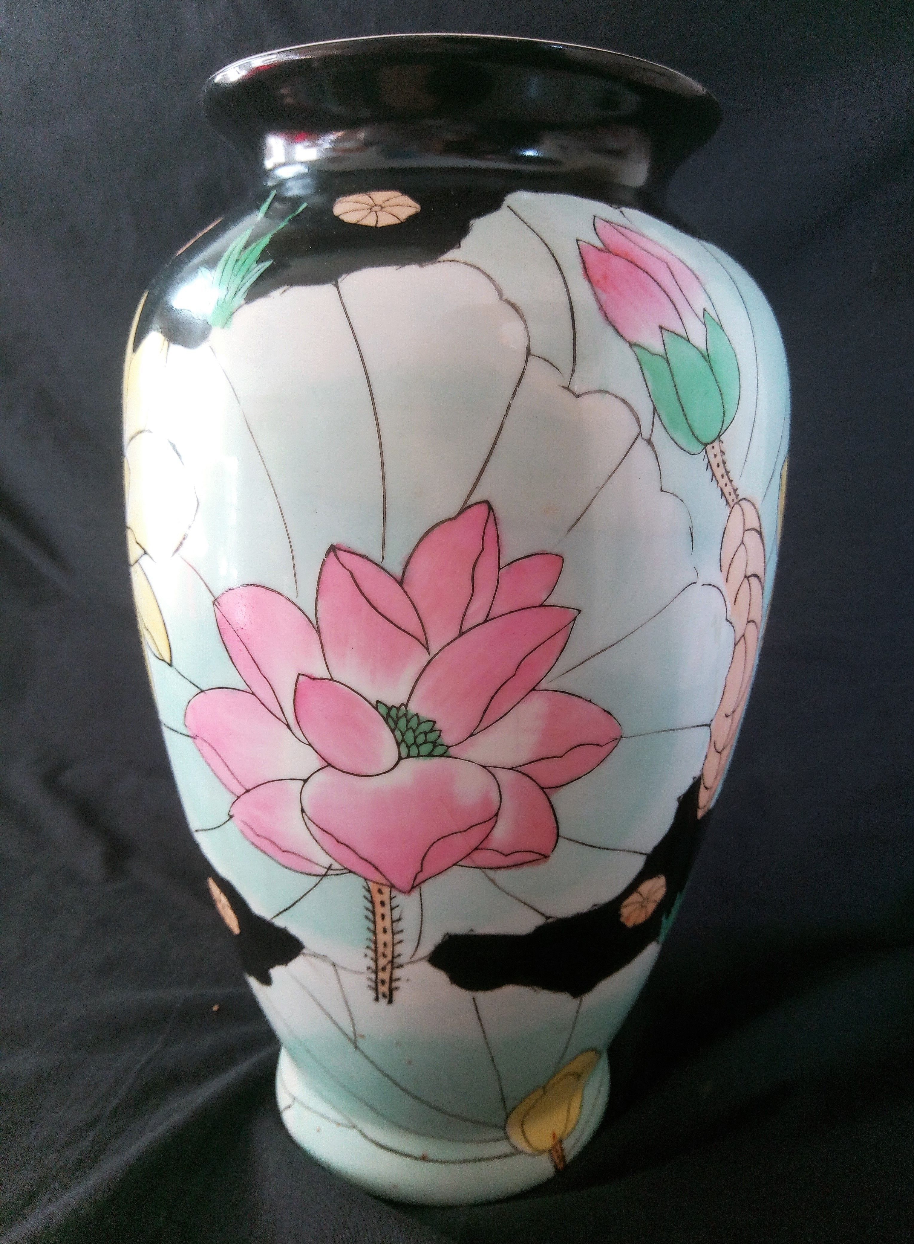 Ceramic art nouveau vase