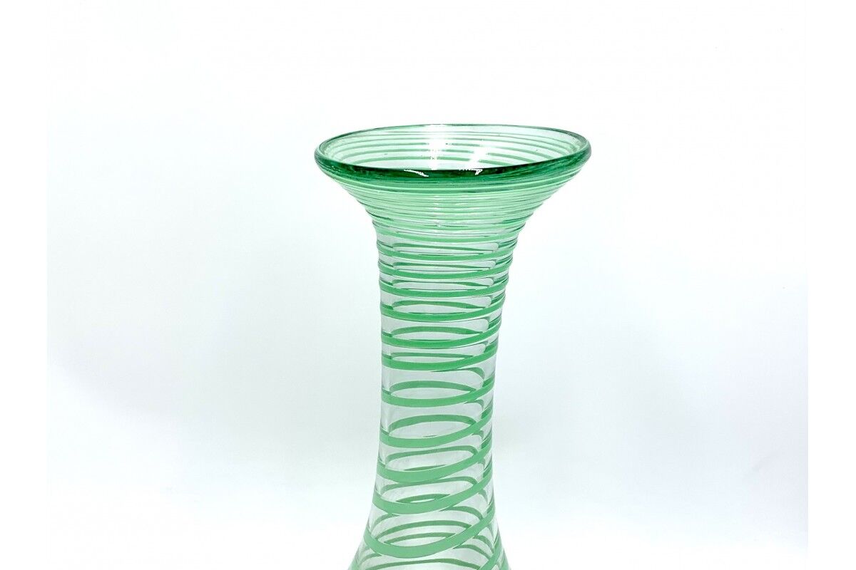 Vintage glass vase, Poland, 1980s