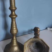 Pairs of Brass Candlesticks, made and cut by hand