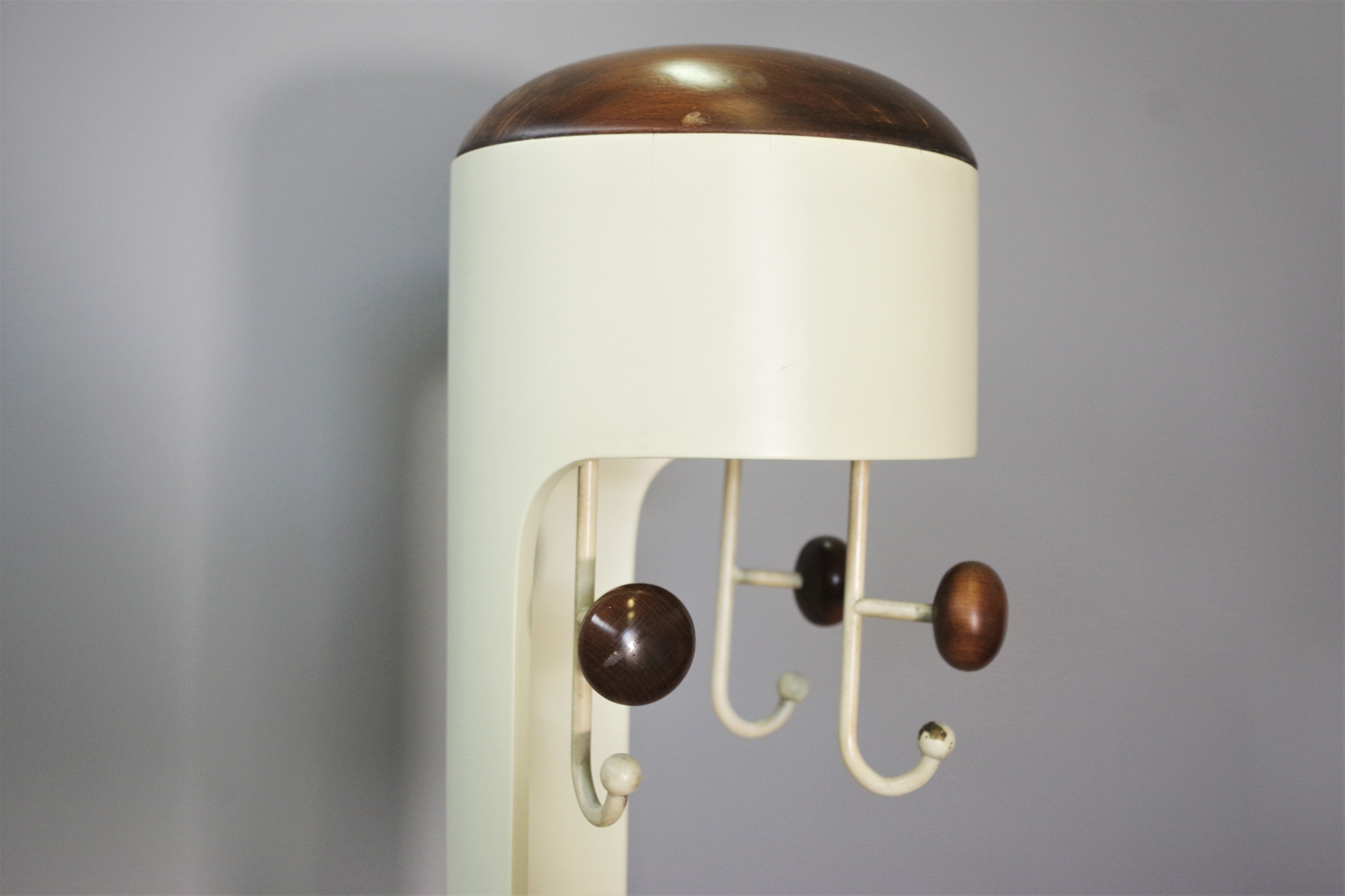 Column coat rack with umbrella stand 60s