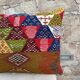 Vintage Berber kilim cushion cover: Moroccan wool cushion