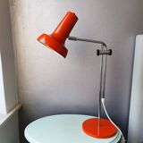 1970s orange metal desk lamp