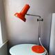 1970s orange metal desk lamp