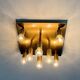 Vintage German Brass Ceiling or Wall Lamp from Sölken, 1970s