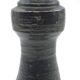 Vase pichet en céramique émaillée noire métal, signé Jean Marais, Vallauris