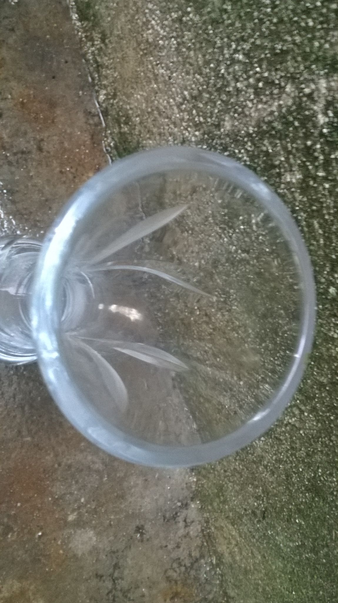 Cut crystal vase