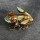 FROG figurine in enameled CERAMIC Vintage Golden Pond collection