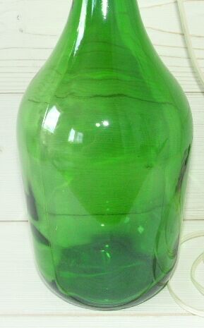 Vintage 34cm glass bottle from the 70s