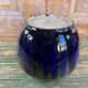 Ceramic planter signed Orchies – France, blue and green enamel