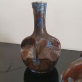Paire de vases en grés émaillé