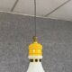Metalarte Espagne: suspension ampoule en opaline et métal