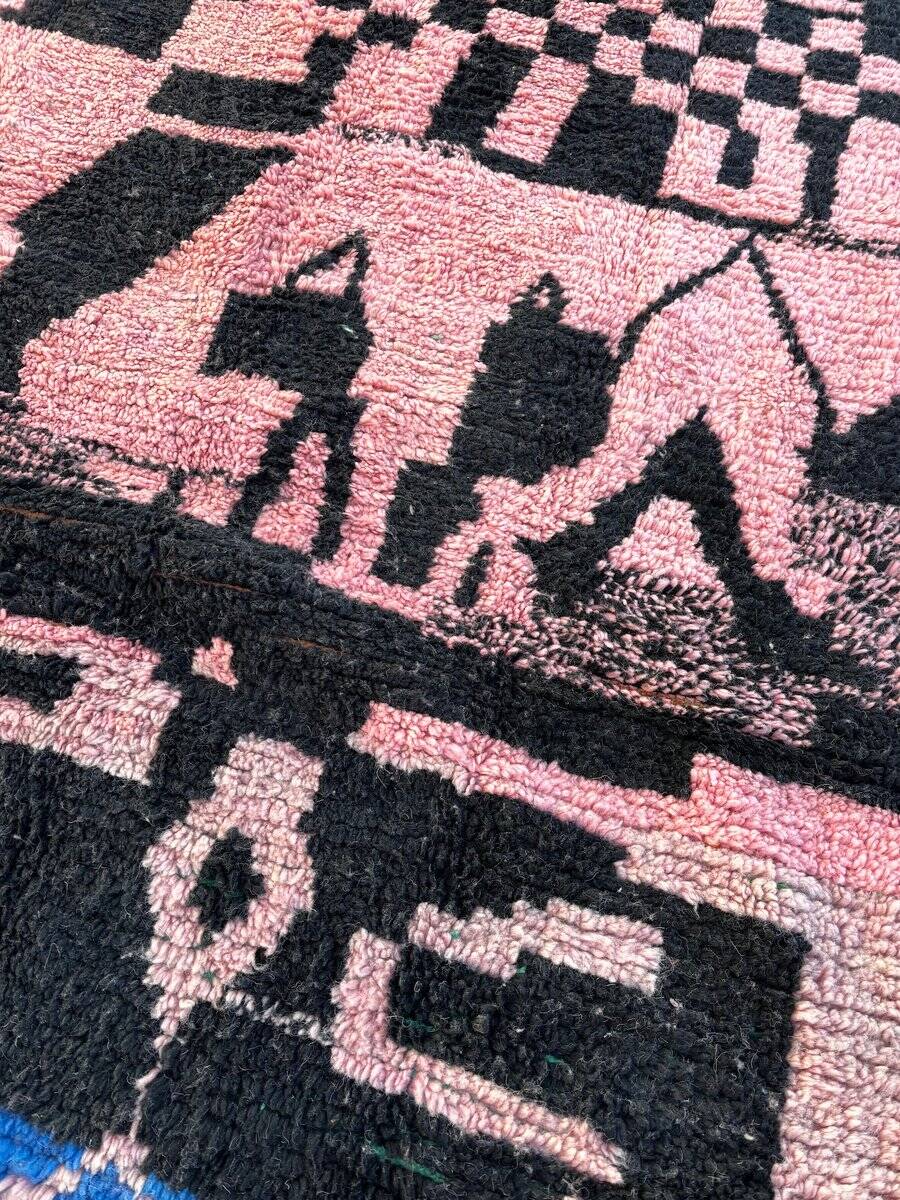 Modern Boujad Berber rug in wool