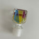 Rare vintage carafe bottle Luigi Bormioli Italy - Model "Stained-