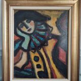 Oil on panel by Demianoff, the harlequin