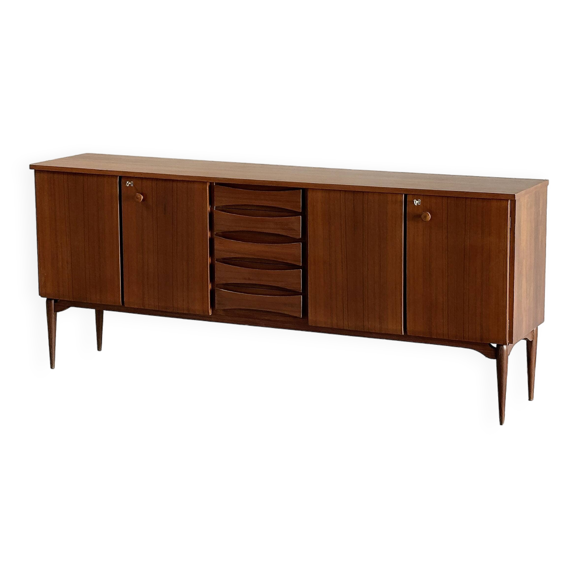 Italian Modernist Teak Sideboard, 1960's