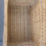 Wicker travel trunk