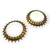 Set of 2 Brutalist sconces, France 1960s