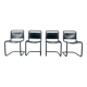 Série de 4 chaises dans le style  S33 de Mart Stam - 1960s