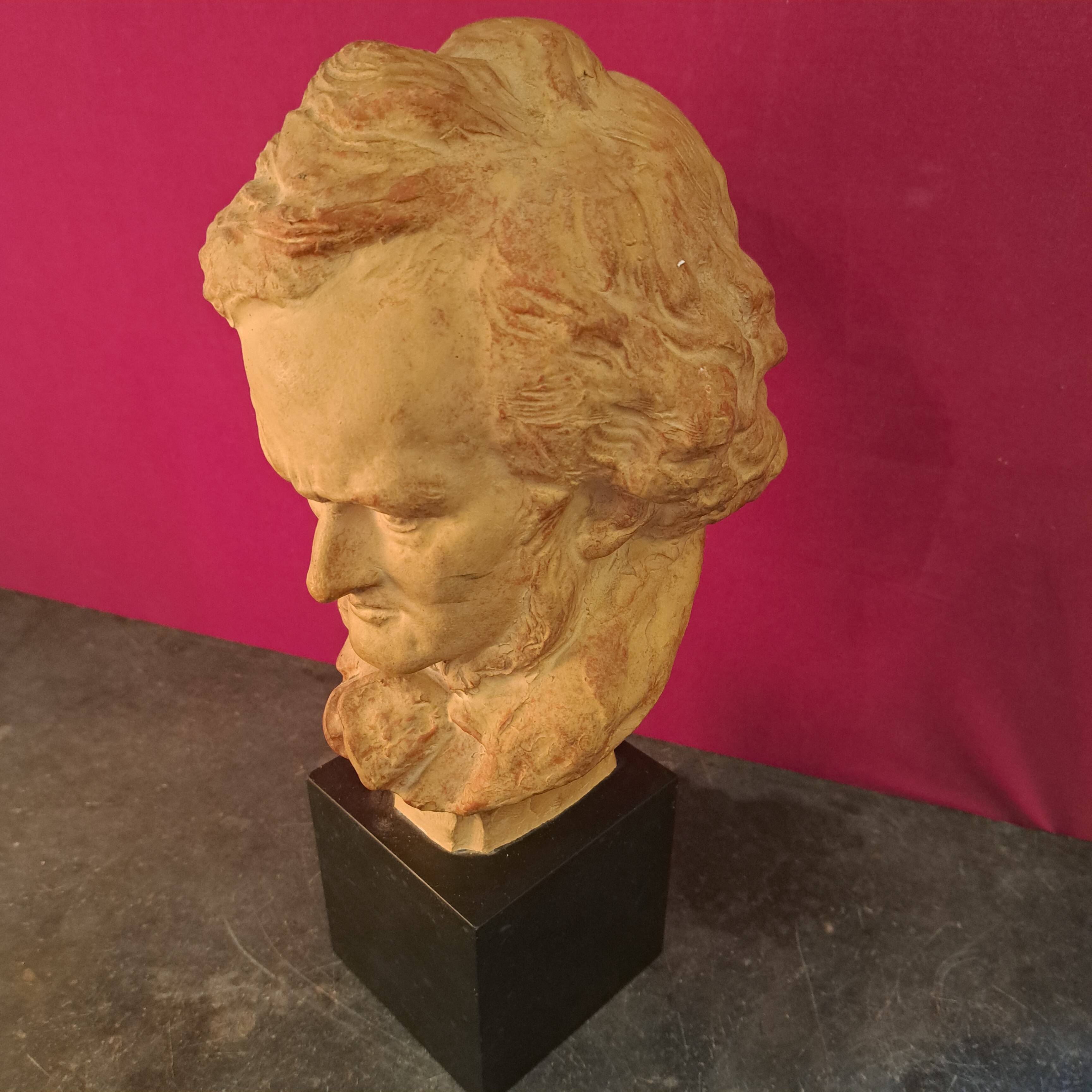 Terracotta bust by F. Cian