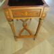 Rare - portfolio game table in marquetry and decorative bronze - Louis XVI style - Early 1900