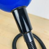 Blue flexible snake lamp, 80s, vintage