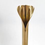 Vintage 1970 soliflore vase in gilded brass