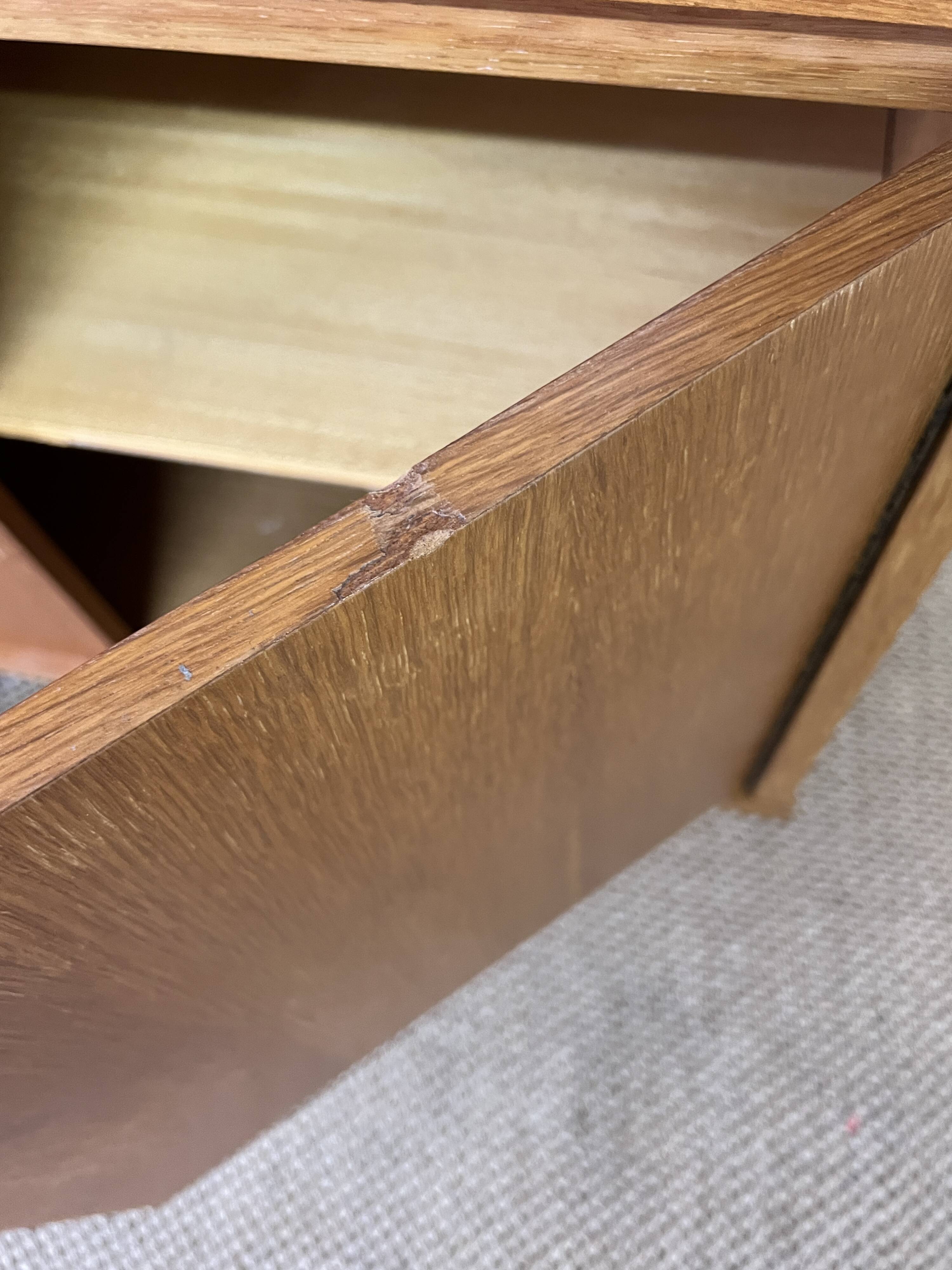 Small vintage secretary cabinet