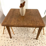 Vintage table in raw wood