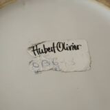 Hubert Olivier 20th century ceramic ball vase