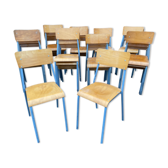 50 vintage school chairs