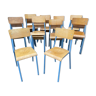 50 vintage school chairs