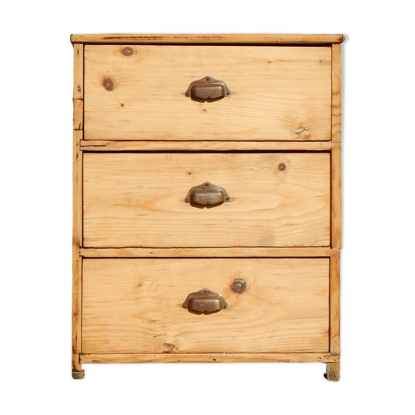 Old small sideboard / Hairdresser's furniture in fir