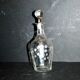 Carafe à liqueur 1900 en cristal soufflé gravé fougère muguet Cave à liqueur Cabaret