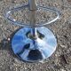 Paire de tabourets de bar vintage chrome et skai