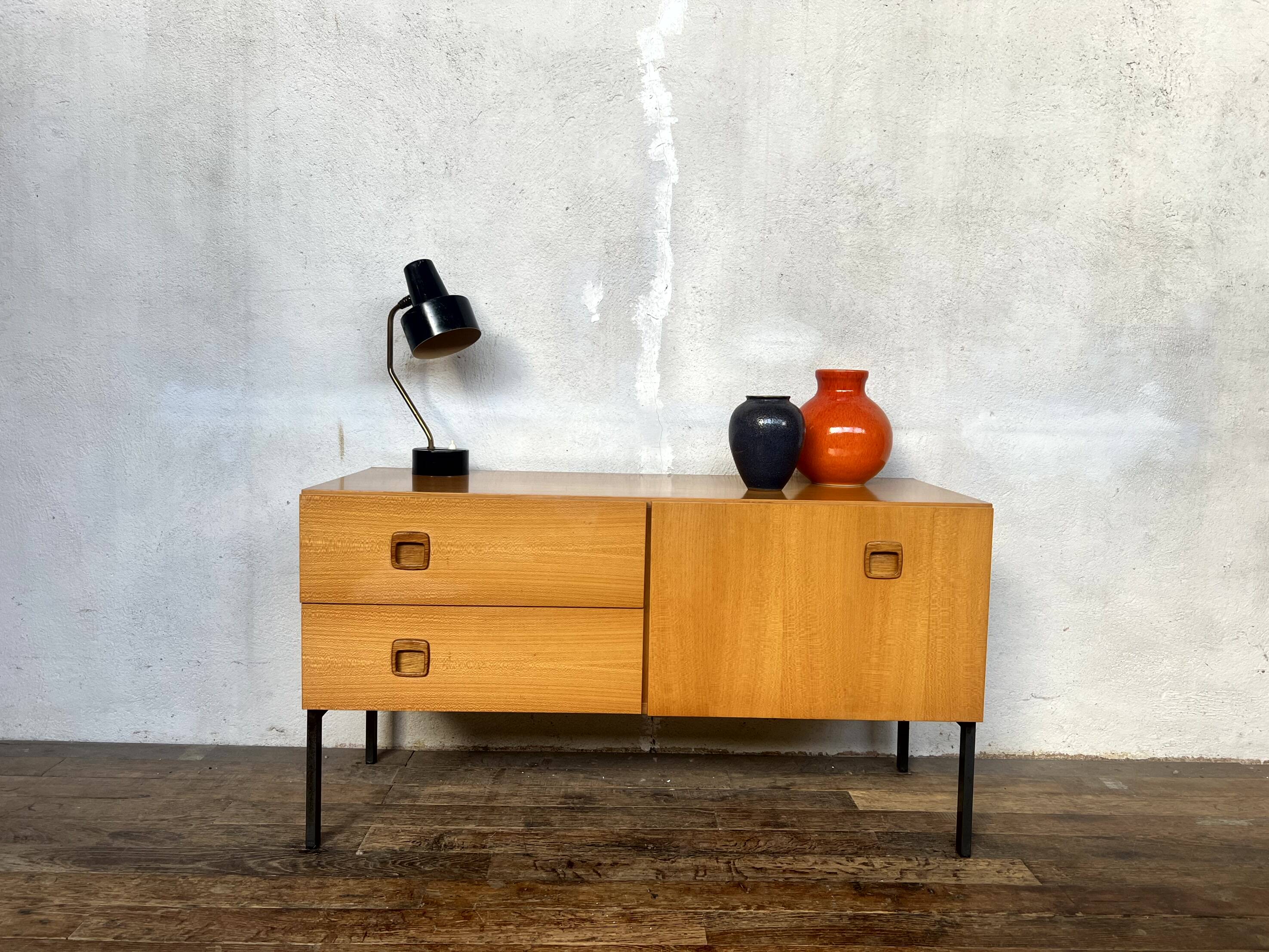 Meuble tv petite enfilade vintage scandinave 1950 1960