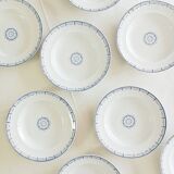 Set of 8 Onnaing soup plates, Perles